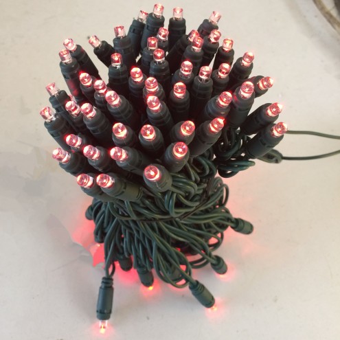 Red 10M 100L Wide Angle LED String Lights Solid Molded IP65 Outdoor Waterproof Red 10M 100L Wide Angle LED String Lights Solid Molded IP65 Outdoor Waterproof