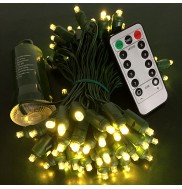 Warm white 10M 100L Battery Operated LED String Lights 8 mode change Wireless Control