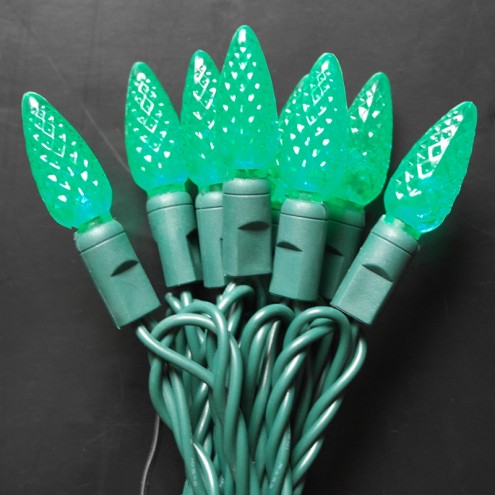 Green 5M 50L C6 LED String Lights Non-removable Bulb IP65 Outdoor waterproof Green 5M 50L C6 LED String Lights Non-removable Bulb IP65 Outdoor waterproof