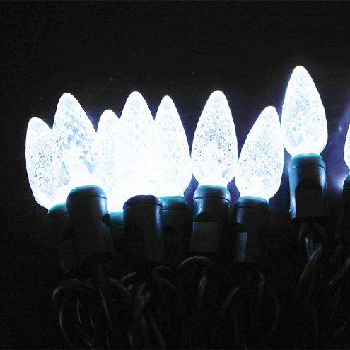 Pure white 5M 50L C6 LED String Lights Non-removable Bulb IP65 Outdoor waterproof Pure white 5M 50L C6 LED String Lights Non-removable Bulb IP65 Outdoor waterproof