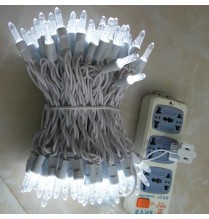 Pure white 7M 70L M5 LED String Lights  Non-removable Bulb IP65 Outdoor waterproof white wire