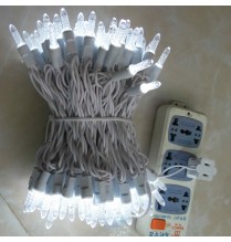 Pure white 7M 70L M5 LED String Lights Non-removable Bulb IP65 Outdoor waterproof white wire Pure white 7M 70L M5 LED String Lights Non-removable Bulb IP65 Outdoor waterproof white wire